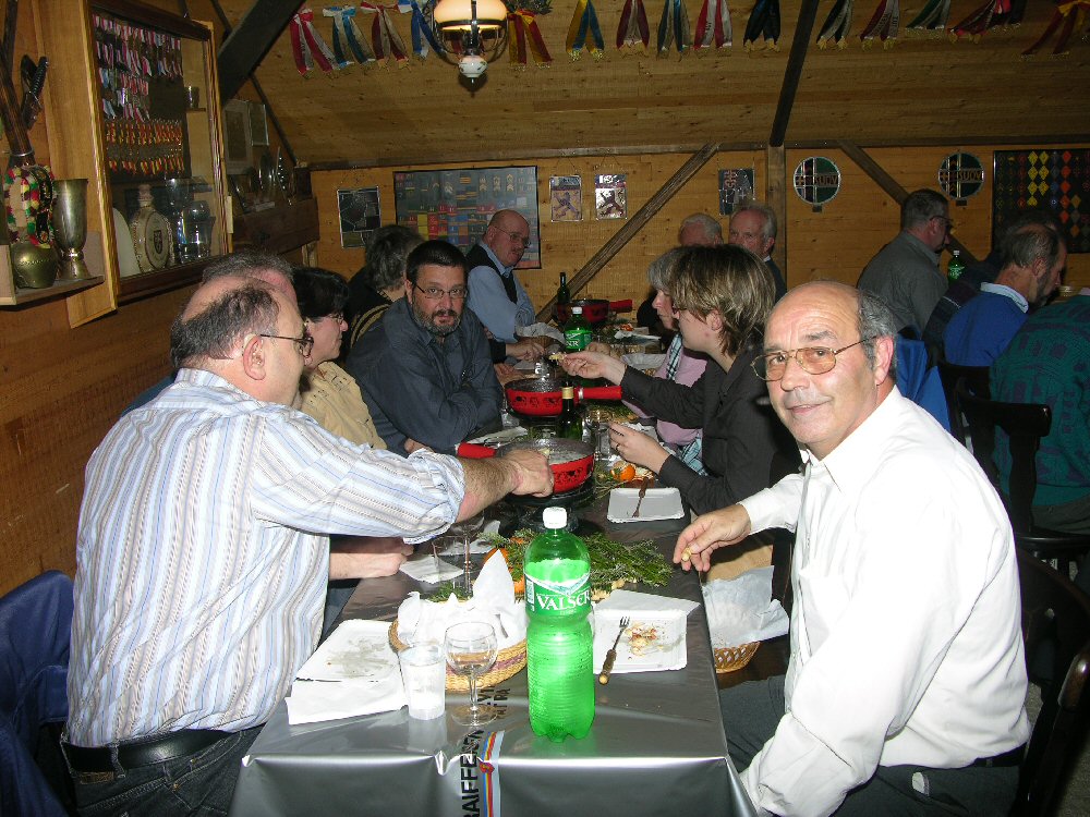 Gemütliches Fondueessen